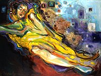 Evocative figurative paintings, sculptures and giclees by Kauai artist Kathy Ostman-Magnusen.