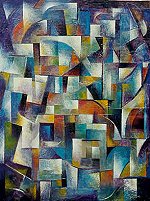 D.M. Ross Contemporary Cubist - My strong belief in the analytical style and beauty of Cubism has given me the desire to pursue this technique to the exclusion of all others.